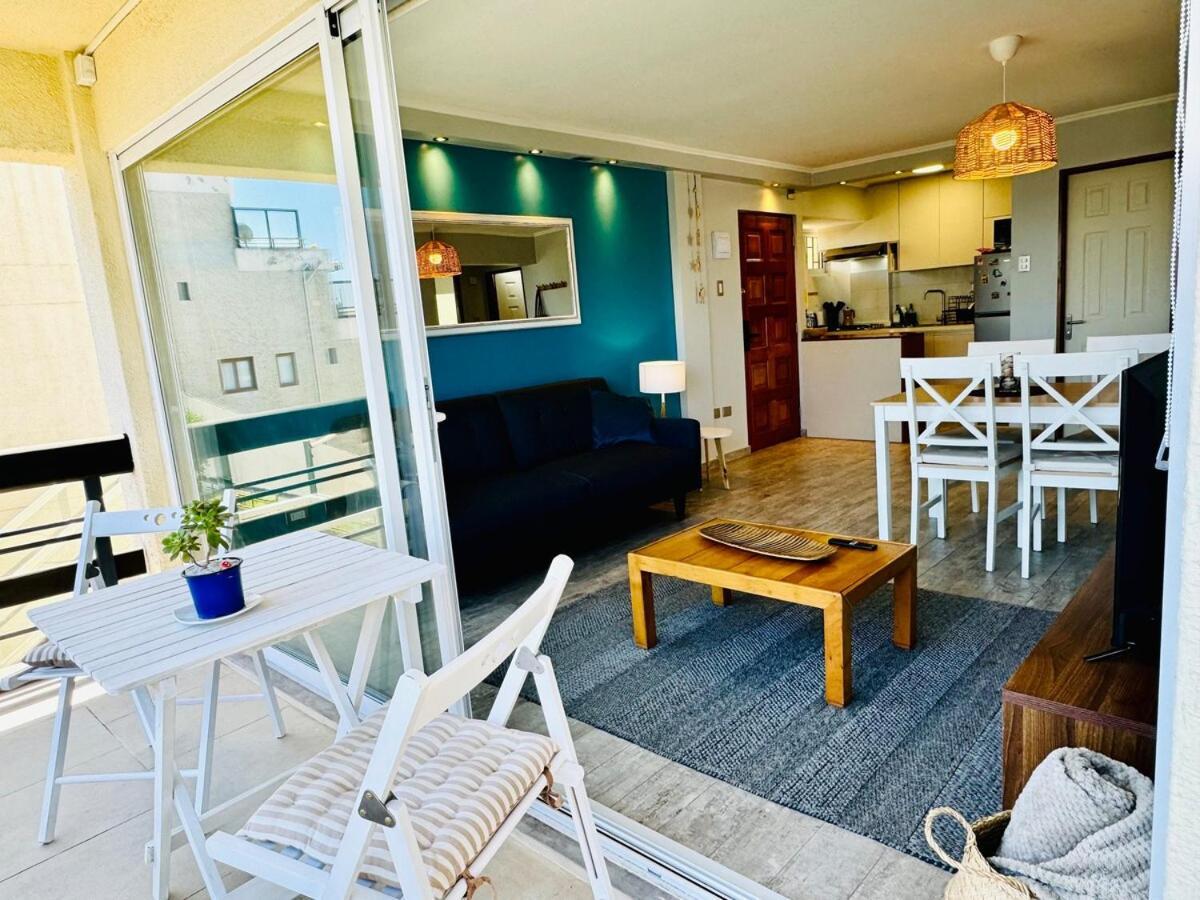 Apartamento Playa En Concon-quincho-estac Privado